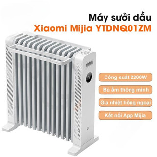 Máy sưởi dầu Xiaomi Mijia YTDNQ01ZM Graphene 2200W – Bù ẩm, kết nối app thông minh