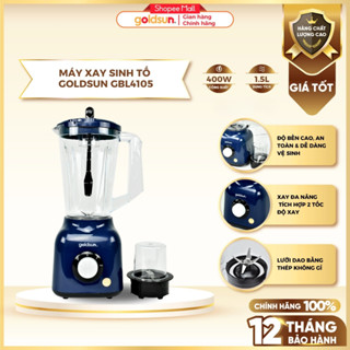 Máy xay sinh tố Goldsun công suất 400W, cối nhựa ABS lưỡi dao 4 cánh sắc bén GBL4105