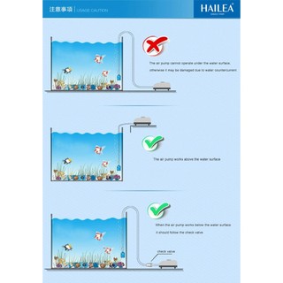 Máy sủi Ôxy Haile ACO 6602 1 vòi chỉnh lưu lượng cho bể cá cảnh