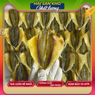 Cá Chỉ Vàng Khô Loại 1 thịt thơm, vị ngọt tự nhiên đặc sản Ba Làng Foods 500g/1000g, Tặng tương ớt