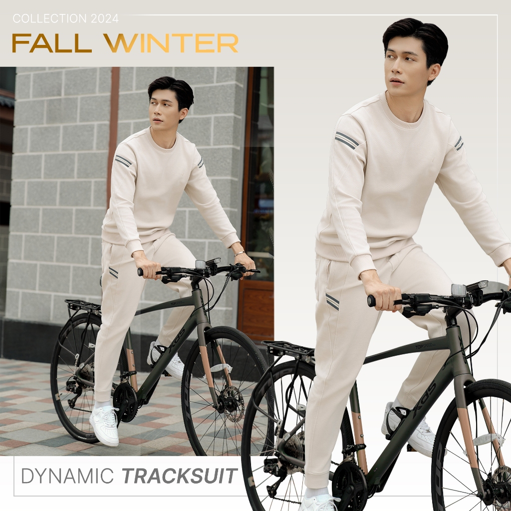 Quần Áo Nỉ Nam Dài Tay DYNAMIC TRACKSUIT  Torano, can phối tay Chất Nỉ Đẹp Không Bai Xù FWTW001 - FWBS001
