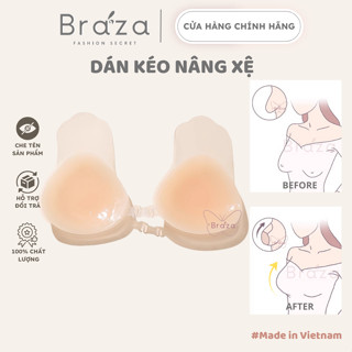 Dán Nâng Ngực Tạo Khe Cài Trước Silicone 2in1 Sử Dụng Được Nhiều Lần Cao Cấp BRAZA - 7.5