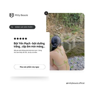 𝐁𝐎̣̂𝐓 𝐘𝐄̂́𝐍 𝐌𝐀̣𝐂𝐇 - Bột Yến Mạch Nguyên Chất dưỡng trắng, cấp ẩm dành cho face&body Mitty Beaute