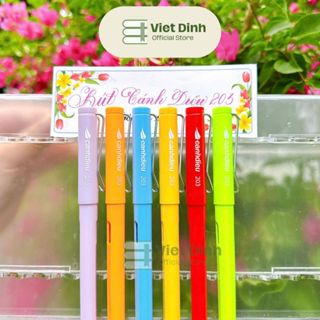 [Khắc tên miễn phí] Bút máy Cánh Diều 203 ngòi lá tre thanh đậm, và ngòi EF tròn trơn