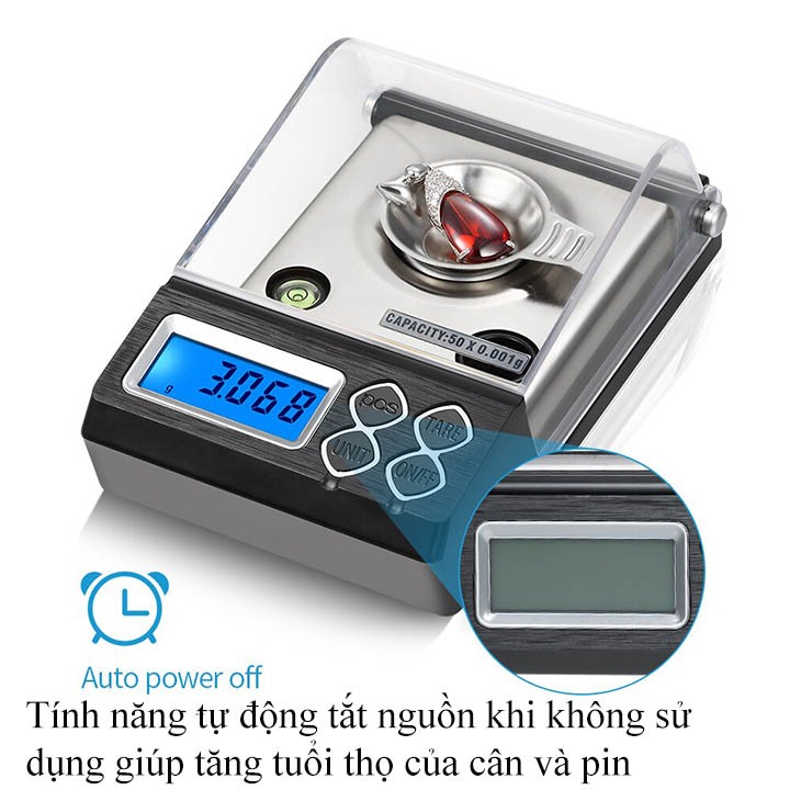 Cân tiểu ly điện tử CT-33 50g/0.001g, độ chính xác 1/1000g, cân vàng bạc, đá quý
