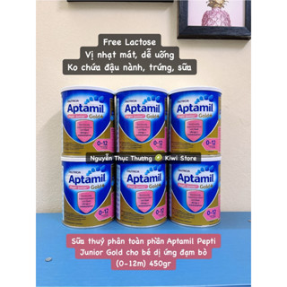 Sữa Aptamil Pepti Junior Gold Úc cho bé dị ứng đạm sữa bò 450gr (BAY AIR DATE 09/2025)
