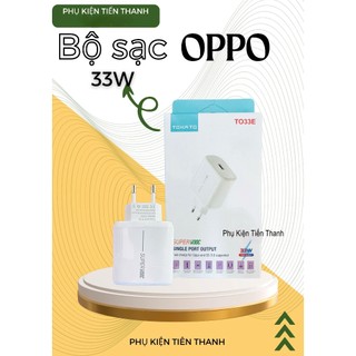 Bộ sạc nhanh 33W - 3.3A, cổng sạc USB - TYPEC/ USB - MICRO dành cho các dòng máy oppo, realme...