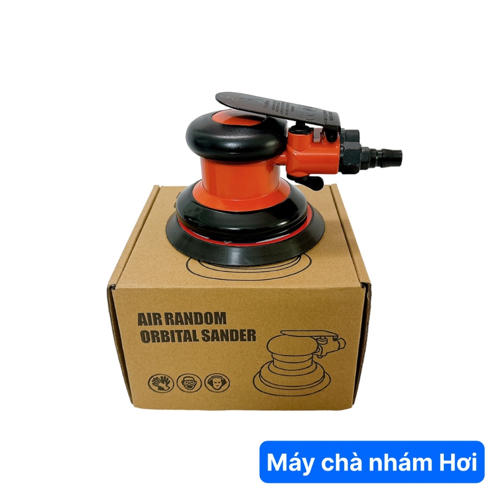 MÁY CHÀ NHÁM HƠI 5'' RHINNO 125MM ĐẾ GAI DÙNG HƠI CHUYÊN ĐÁNH BÓNG, CHÀ NHÁM_CÓ HĐ VAT