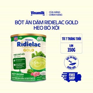 Bột Ăn Dặm heo bó xôi Ridielac Gold - Hộp thiếc 350g