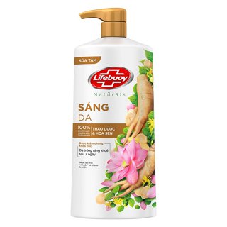 Sữa tắm Lifebuoy Detox da khỏi vi khuẩn & làm sạch tế bào da chết thảo dược và hoa sen 800g