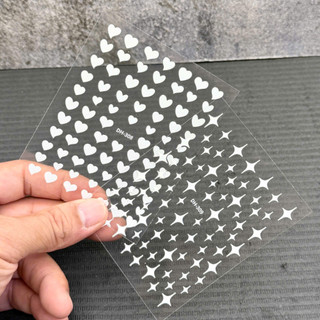 Sticker dán móng tim, sao lấp lánh dán móng tay