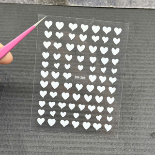 Sticker dán móng tim, sao lấp lánh dán móng tay