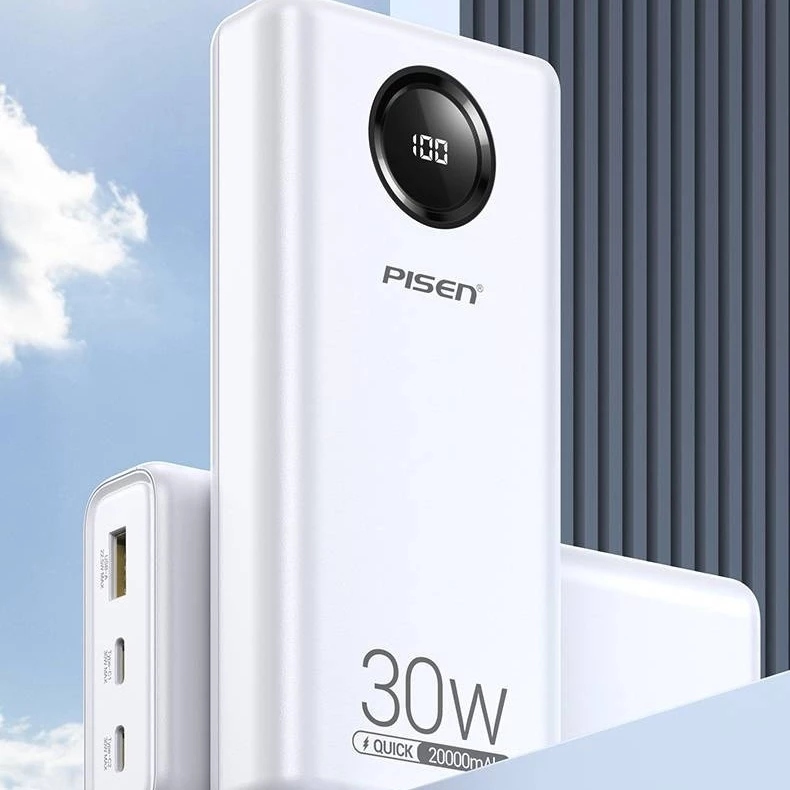Pin dự phòng sạc nhanh 30W Pisen TP-D090 20.000mAh và 22.5W Wekome WP-28 30.000mAh