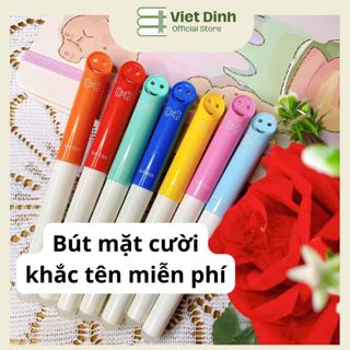Bút máy mặt cười, ngòi mài thanh đậm nhẹ, hoặc ngòi tròn êm trơn khắc tên miễn phí