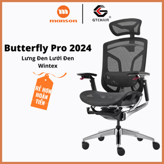 [Chính Hãng] Ghế Công Thái Học GTchair Butterfly Pro 2025 Mới Nhất Lưới Xám, Đen Bảo Vệ Sức Khoẻ