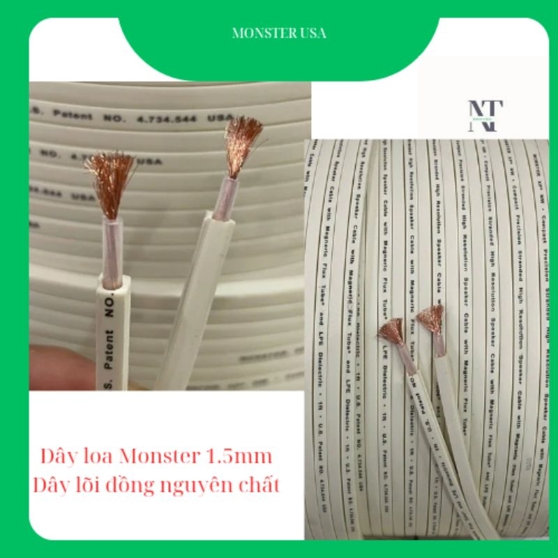 Dây loa monster dẹp