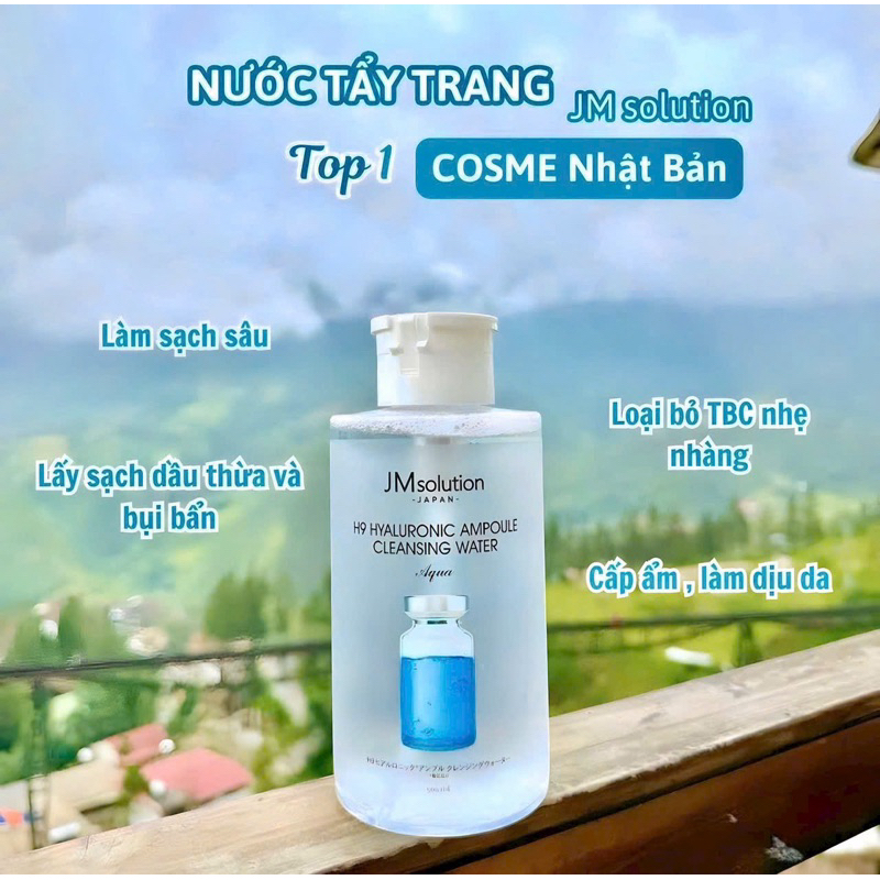 NƯỚC TẨY TRANG JM SOLUTION 850ML NẮP NHẤN