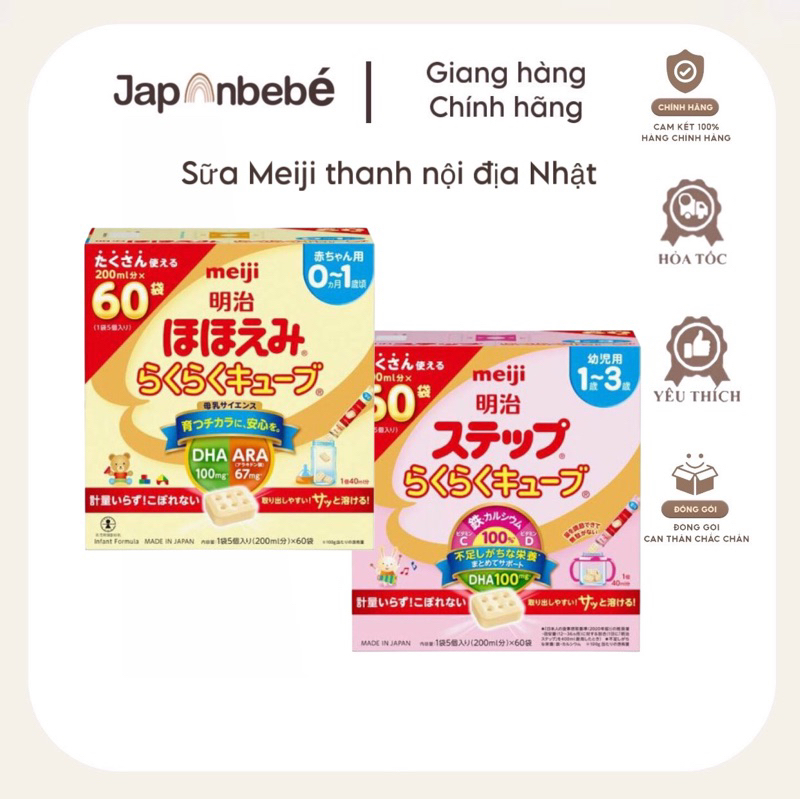[ FEESHIP EXTRA] Sữa Meiji 24 Thanh 648g Nội Địa Nhật Bản