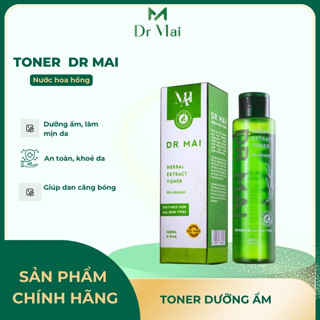Toner Dr Mai, Nước Hoa Hồng, Herbal Extract Toner 120ml dưỡng ẩm giúp cân bằng độ ẩm cho da, dành cho da mụn da nhạy cảm