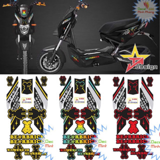 Tem xe điện X men mẫu Bearbrick,tem 4 lớp chống nước