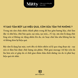 𝐁𝐎̣̂𝐓 𝐘𝐄̂́𝐍 𝐌𝐀̣𝐂𝐇 - Bột Yến Mạch Nguyên Chất dưỡng trắng, cấp ẩm dành cho face&body Mitty Beaute
