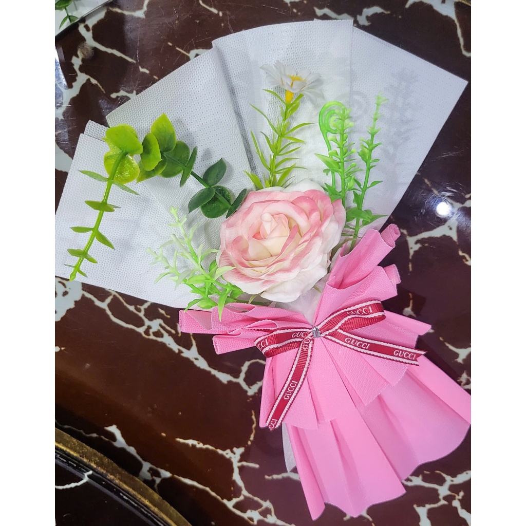 Bó hoa sáp 1 bông, Bó hoa mini 1 bông, Bó hoa mini tặng dịp lễ, sinh nhật