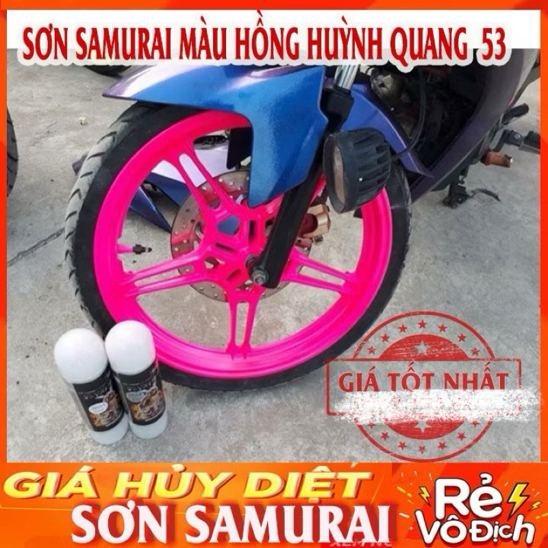 SƠN SAMURAI MÀU HỒNG HUỲNH QUANG - SAMURAI 53 CAO CẤP