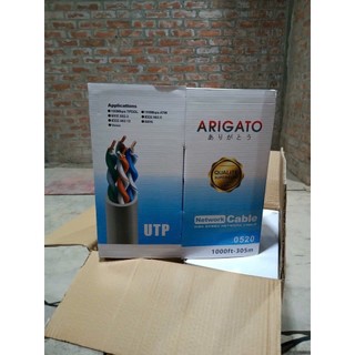 (Mua lẻ Giá Sỉ) Thùng dây mạng cat5 Arigato Link full 305m