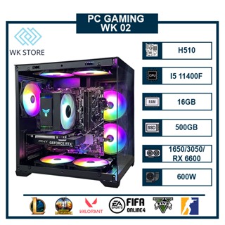 Máy Tính PC WK-02 | I5 11400F | 16GB Ram | VGA GTX 1650 / RTX 3050 / RX 6600 Mới BH 36T