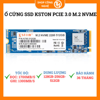 Ổ cứng SSD Kston K765 M.2 PCIe Gen3x4 NVMe 128GB, 240GB, 512GB dùng cho Laptop, PC_Bảo hành 3 năm