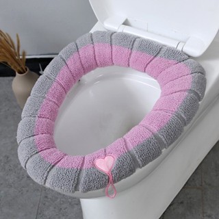 Miếng Lót Bồn Cầu, Miếng Bọc Bệ Ngồi Toilet Giữ Ấm Vào Mùa Đông Chất Liệu Nỉ Bông