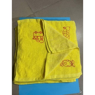Set 10 khăn mặt vuông trẻ mầm non có ký hiệu