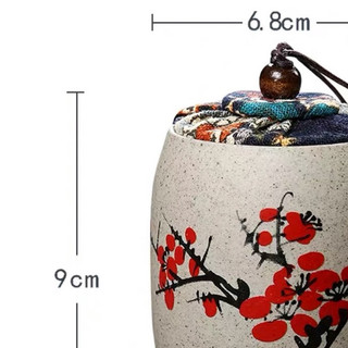 Lọ gốm sứ cao cấp đựng trà nắp gấm/ Hũ gốm đựng trà đẹp
