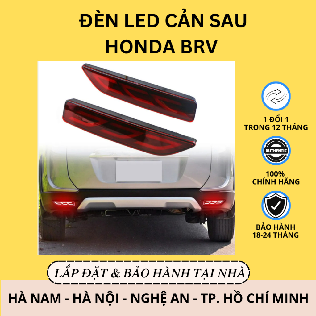 Đèn Led Cản Sau Honda BRV | Led Gầm Trước BRV | 3 Chế Độ Xi Nhan