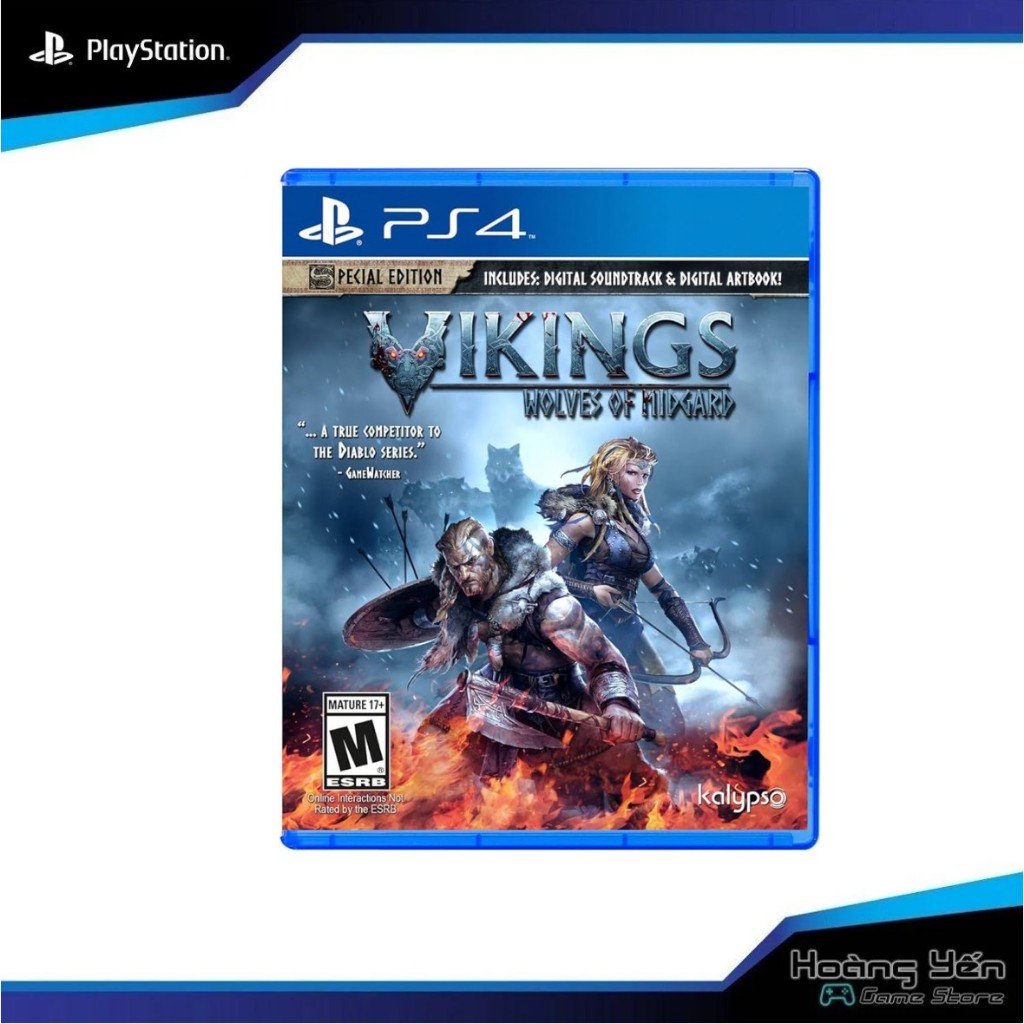 Đĩa game ps4 Vikings wolves of Midgard