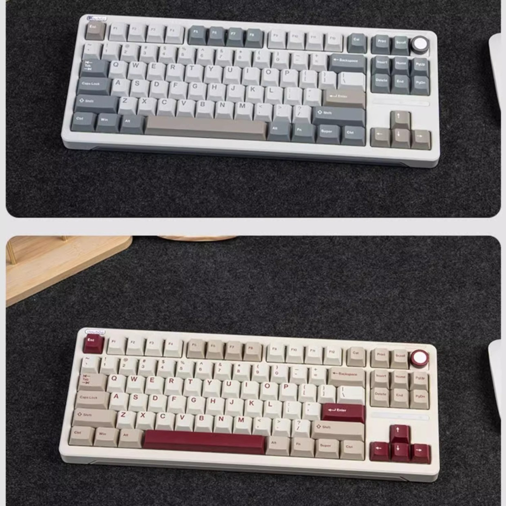 Bàn phím cơ không dây iloubee B87 - Full Foam - Có núm tùy biến - 3 Mode - LED RGB - App marco - Mạch Xuôi | BigBuy360 - bigbuy360.vn