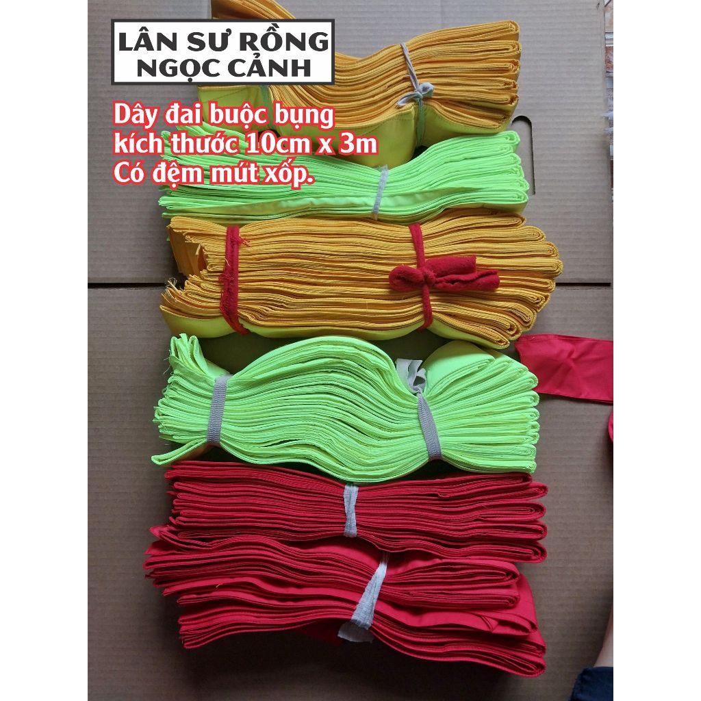 Dây đai múa lân chống trượt chuyên nghiệp phụ kiện lân sư rồng