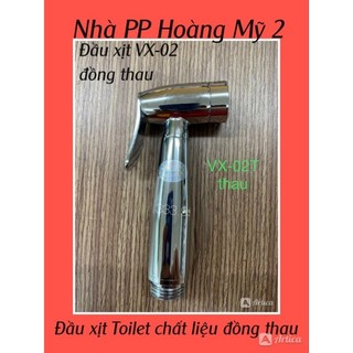 [Đồng Thau] Đầu xịt vệ sinh toilet chất liệu đồng thau cao cấp mã VX-02