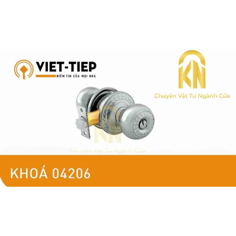 [ Chính hãng ] Bộ khoá tay nắm tròn Việt Tiệp 04206