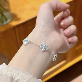 Lắc tay full bạc cỏ 4 lá hàng cao cấp The Mind