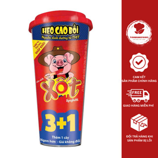 Xúc Xích Lắc Heo Cao Bồi  (Hộp 3+1 Cây) Đủ Vị Chính Hãng Kết Hợp Giữa Xúc Xích Thịt Đậm Đà Và Hương Vị Xốt Thơm Ngon