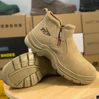 Giày bảo hộ ZG không dây chống đinh, chống dập ngón và chống trơn trượt, da bò, hàng chính hãng MS68