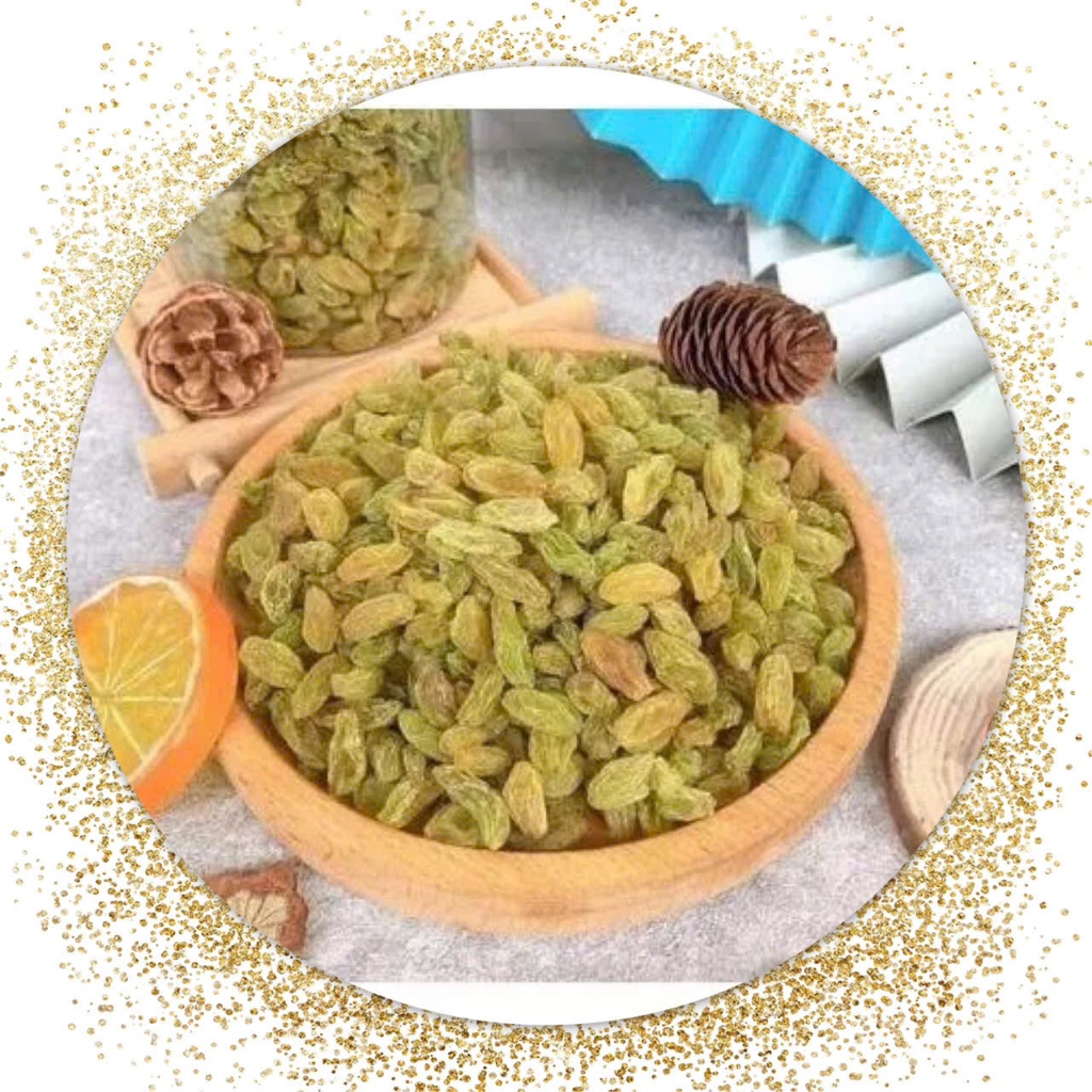 Nho Khô Không Đường Sấy, Nho Khô Xanh Sấy Dẻo Hàng LOẠI 1