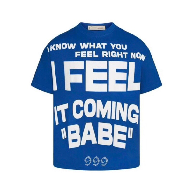 ÁO THUN REMINDER " I KNOW WHAT U FEEL TSHIRT " MÀU XANH100% COTTON SẢN PHẨM CHÍNH HÃNG