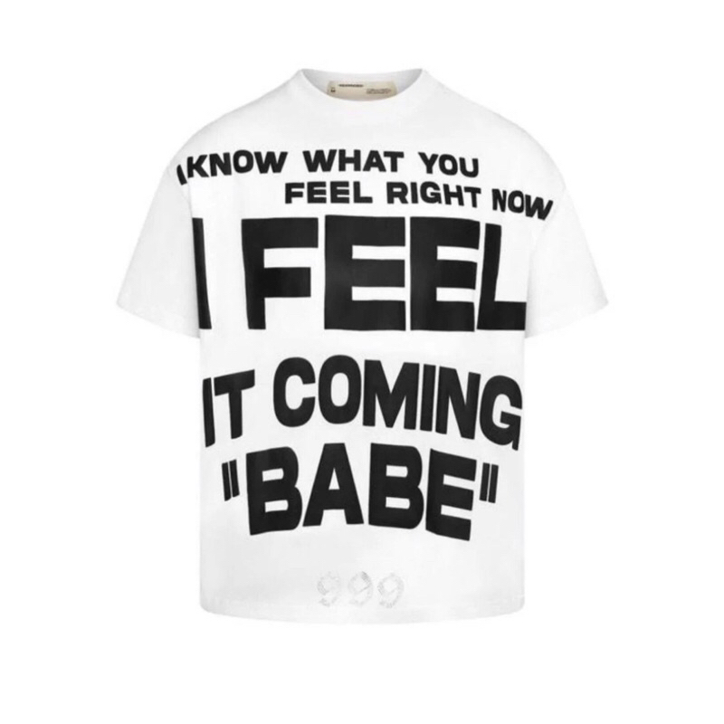 ÁO THUN REMINDER " I KNOW WHAT U FEEL TSHIRT " MÀU TRẮNG 100% COTTON SẢN PHẨM CHÍNH HÃNG