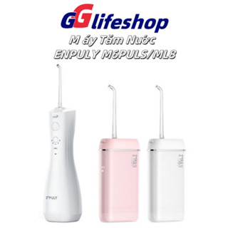 Tăm nước Brushie mini Enpuly M6 Plus/ML8 máy tăm nước oral irrigator - Nhỏ gọn tiện mang đi du lịch - 3 chế độ lực
