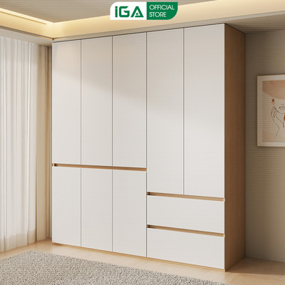 Tủ quần áo gỗ MDF cao cấp phủ melamin chống xước thương hiệu IGA
