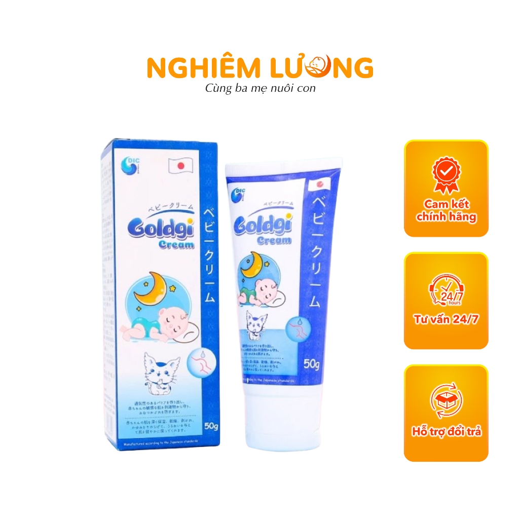 Kem Chống Hăm Cho Bé Goldgi Cream 2 Trong 1 Tuýp 50g Hàng Chính Hãng | Nghiêm Lương