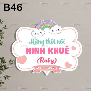 Bảng Tên Thôi Nôi Sinh Nhật Cho Bé Trai | Bé Gái
