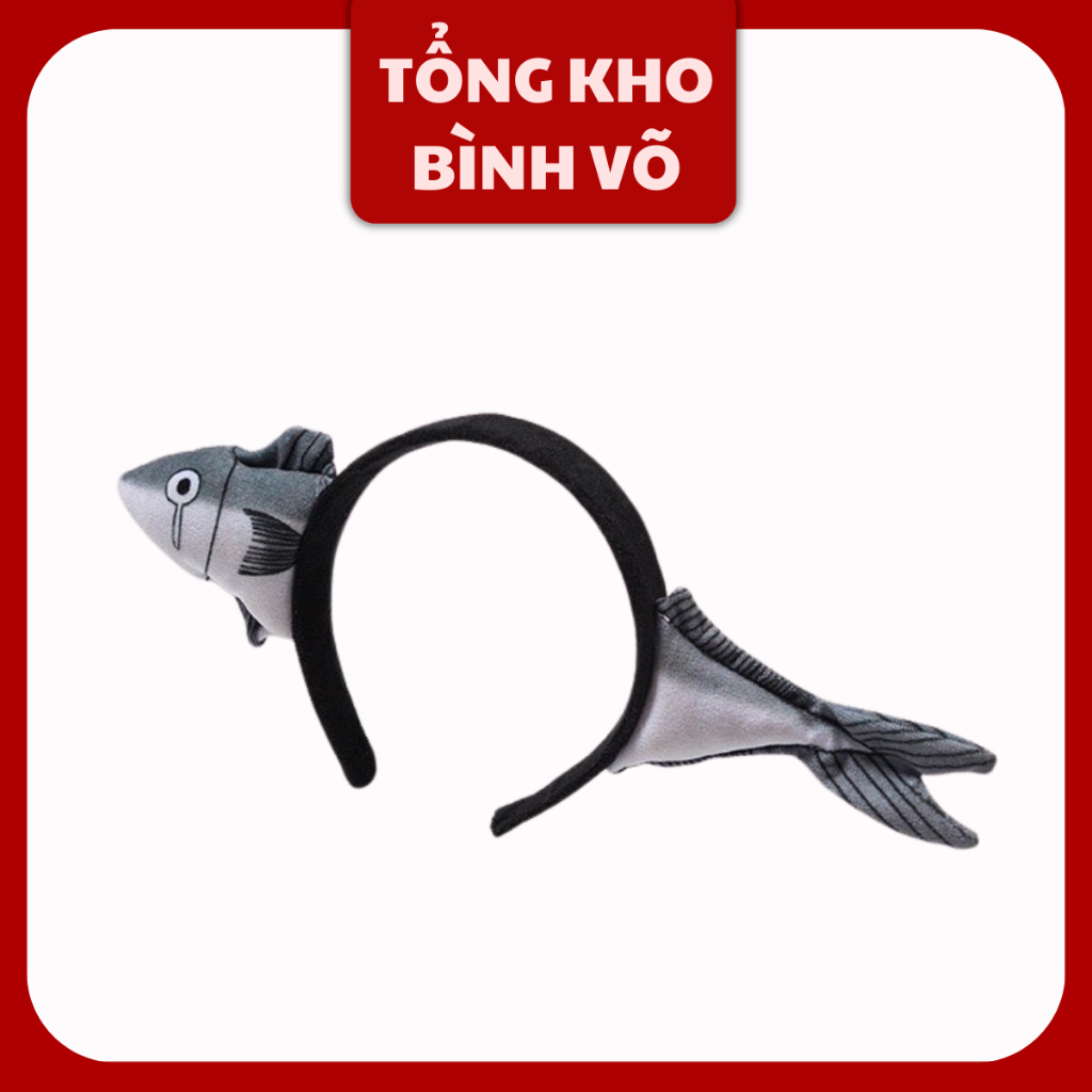 Bờm cá cắt khúc dễ thương , băng đô cài tóc hình con cá